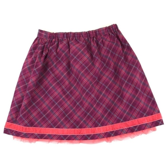 Matilda Jane Women's Medium M Circle Skirt Tinsley Skirt Style 19602B Plaid NWT - Picture 4 of 5